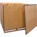 Global Industrial 6 Panel Shipping Crate w/ Lid & Pallet, 47-1/4L x 47-1/4W x 42-1/2H B2352211